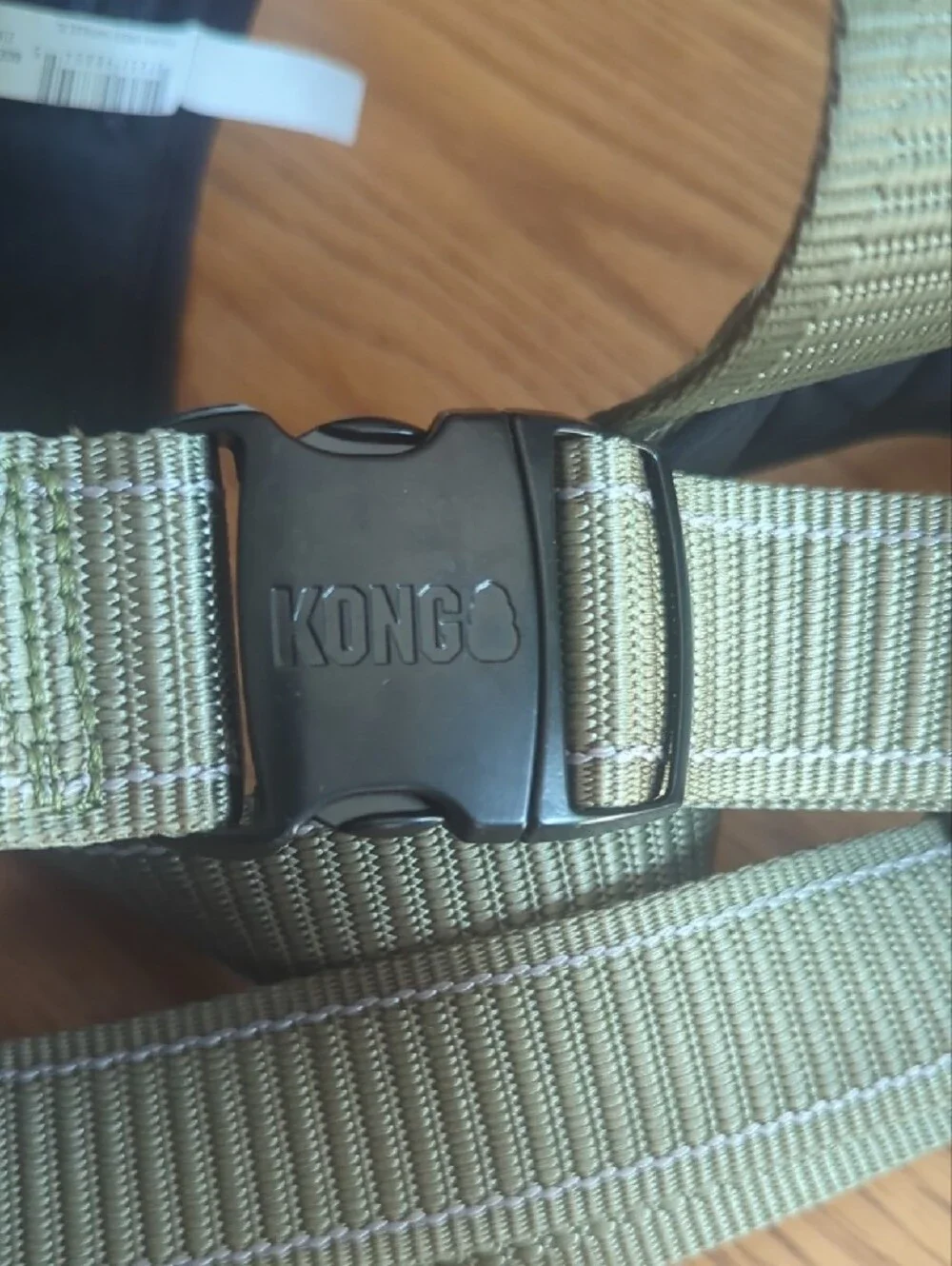 Kong Olive Green Padded Dog Harness with Black Trim